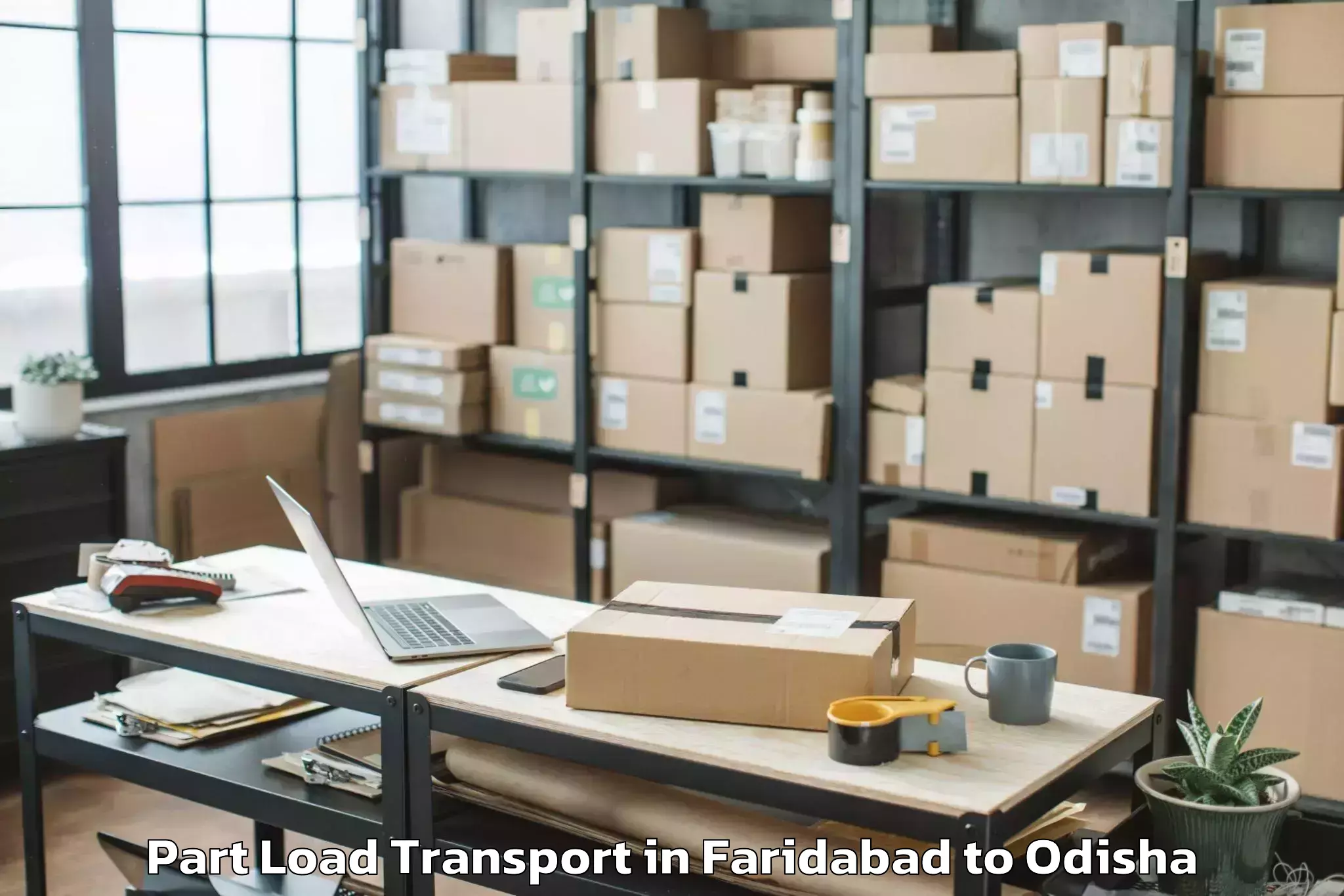 Reliable Faridabad to Jenapur Part Load Transport